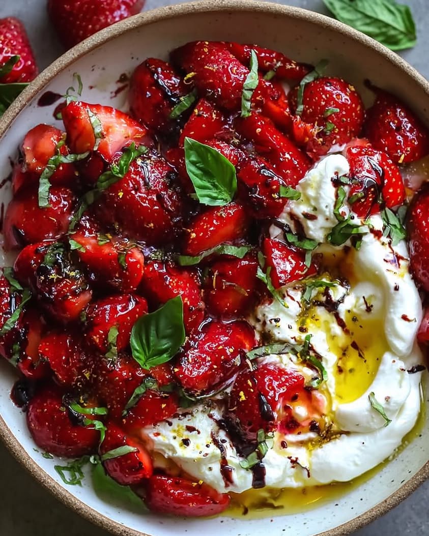 Whipped Feta with Roasted Strawberries