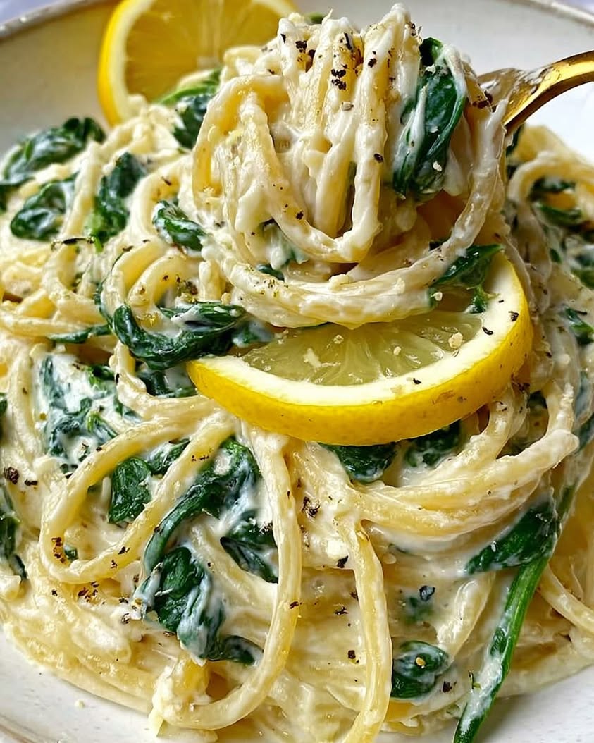 Zesty Lemon Ricotta and Spinach Pasta