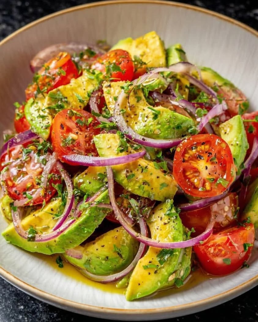 Avocado Tomato Onion Salad