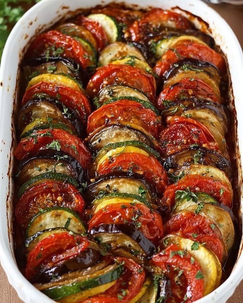 The Ultimate Baked Ratatouille with Tomatoes Zucchini and Eggplant Recipe