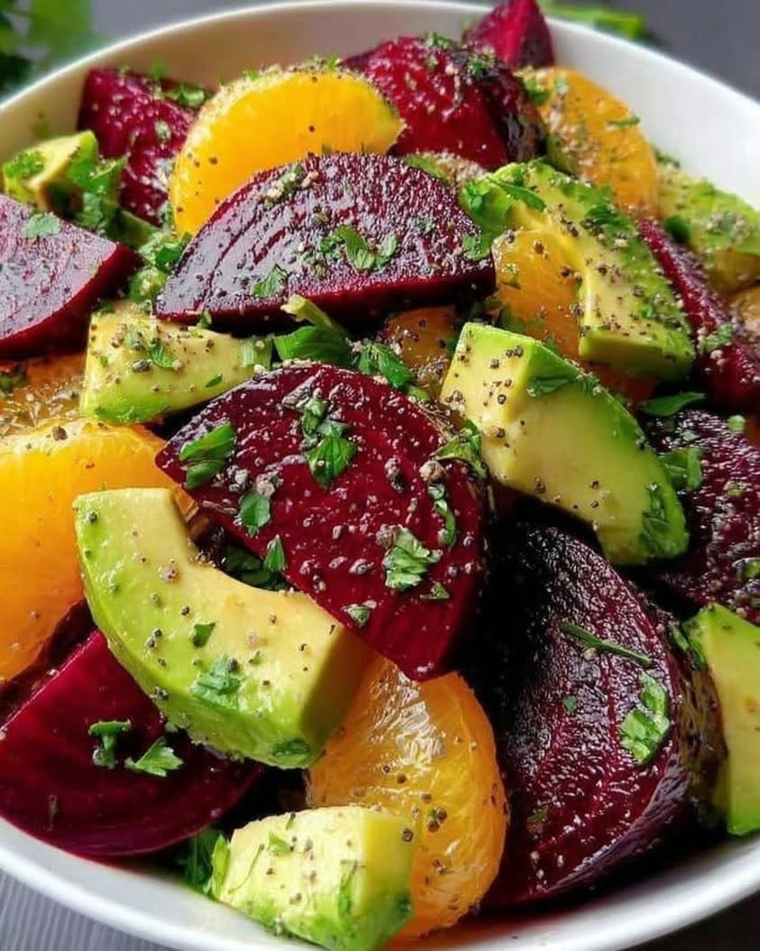 Citrus Beet Avocado Glow Salad 1