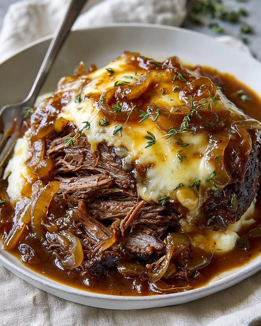 Comforting French Onion Pot Roast