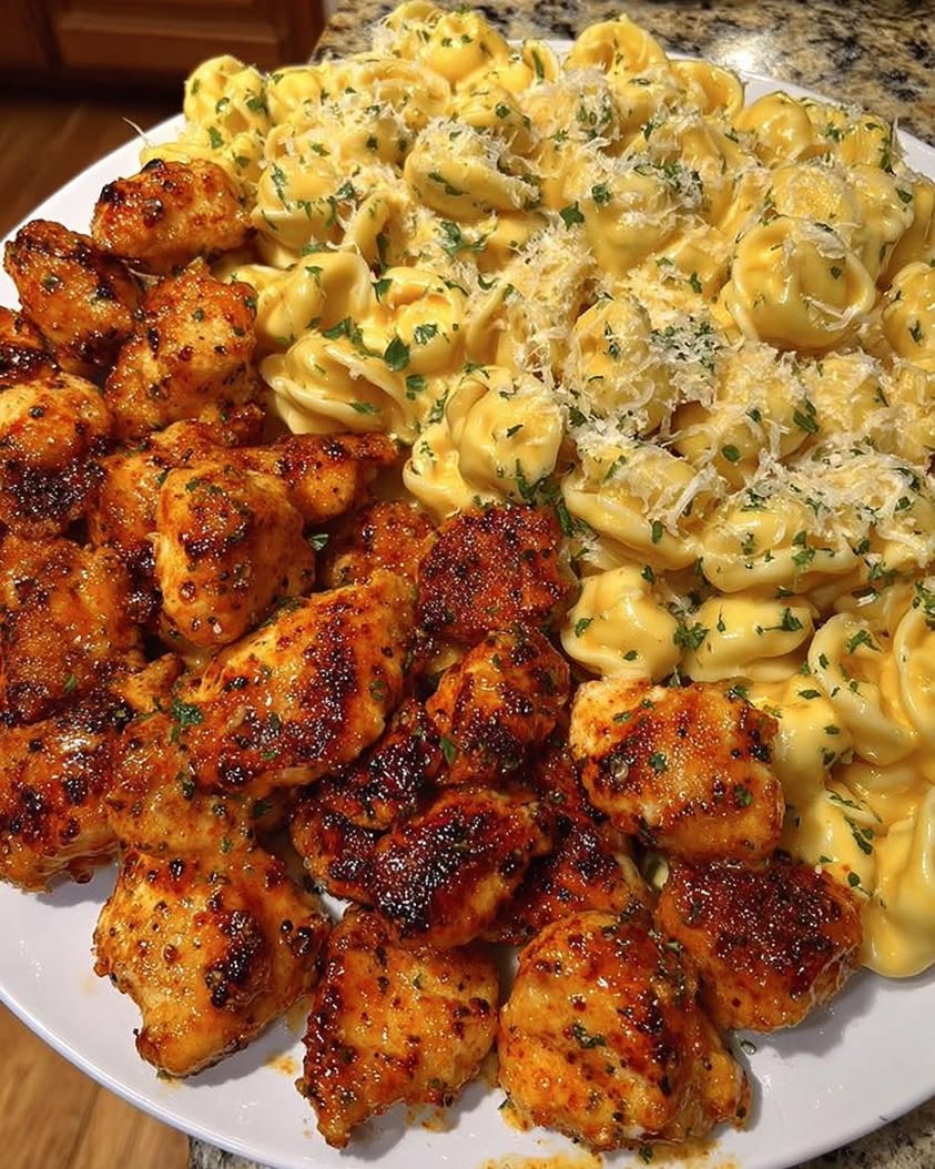 Cowboy Butter Chicken Shells in Three Cheese Sauce