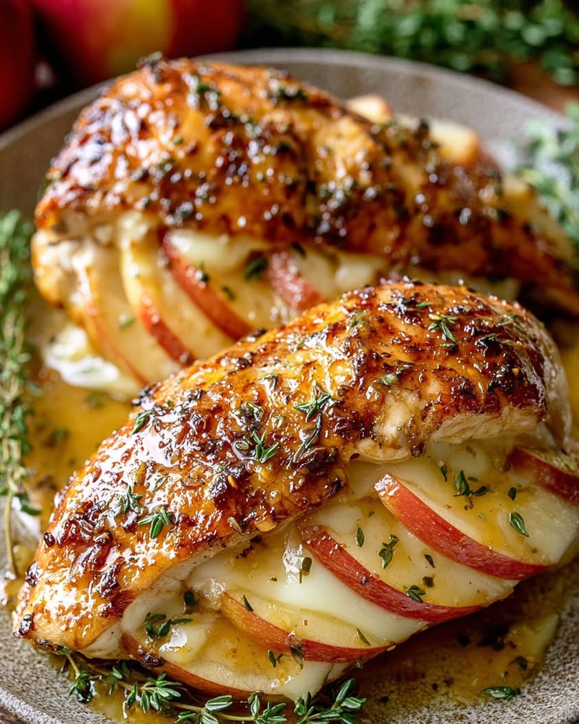 Creamy Apple Cheese Stuffed Chicken Recipe 1