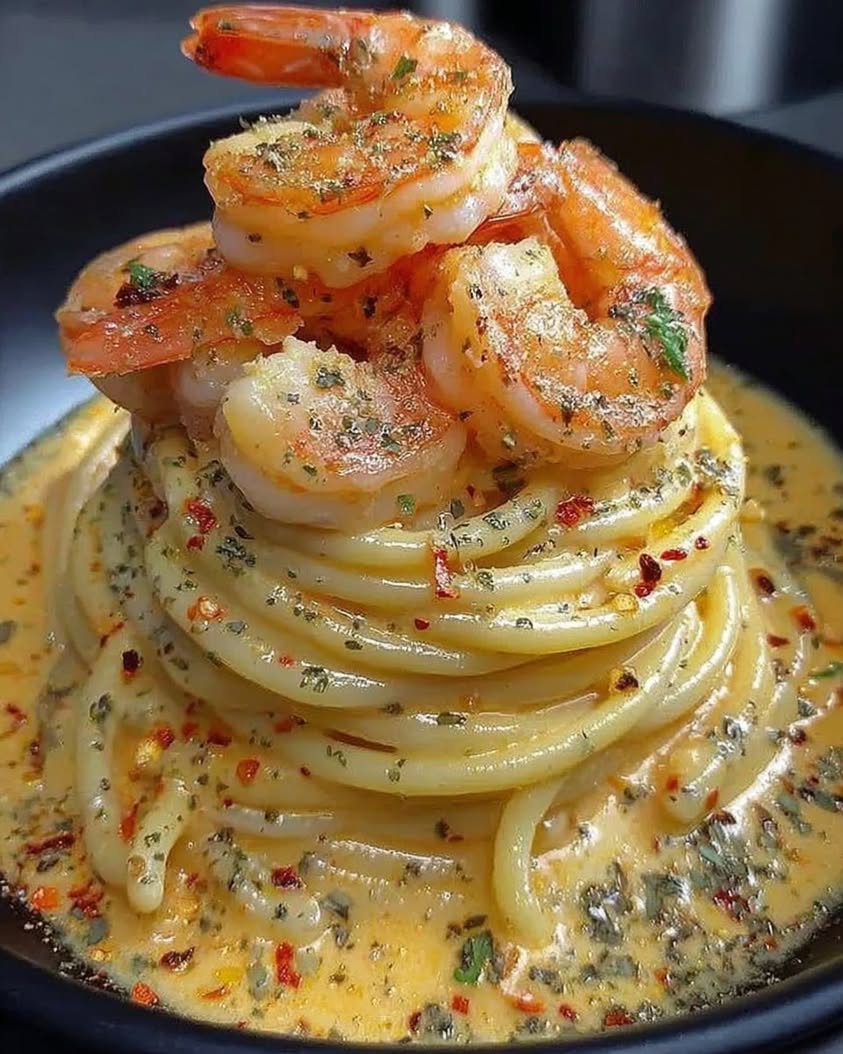 Creamy Shrimp Linguine