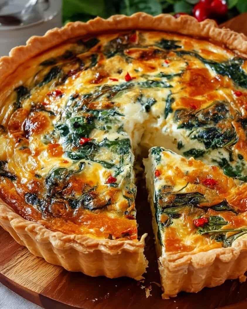 Elegant Ricotta and Spinach Quiche