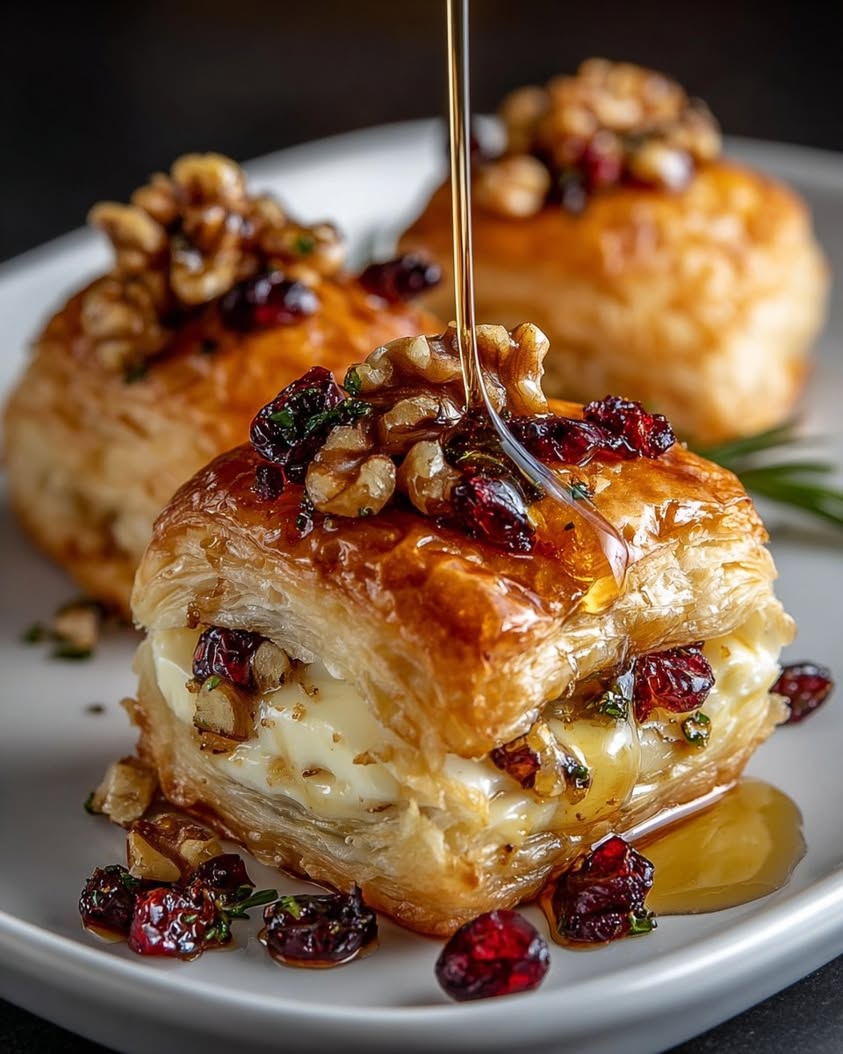 Flaky Puff Pastry with Brie, Cranberries & Toasted Walnuts: An Easy Holiday Appetizer 2 Flaky Puff Pastry with Brie Cranberries Toasted Walnuts