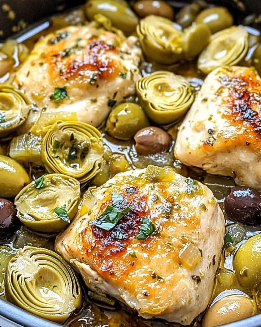 Mediterranean Lemon Chicken with Artichokes & Olives: A One-Pan Dinner Winner