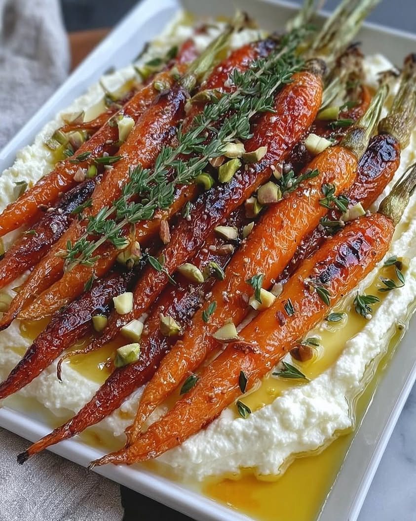 Roasted Carrots with Whipped Ricotta and Hot Honey 1