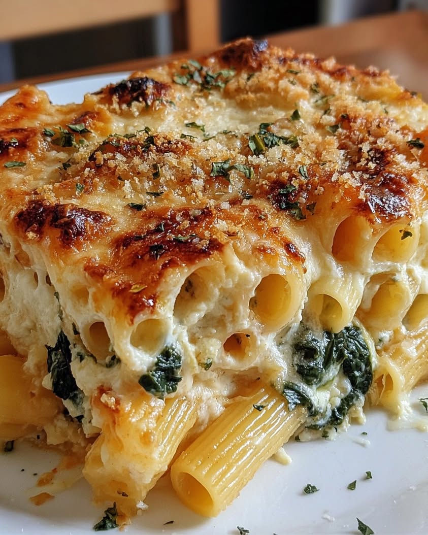 Spinach Ricotta Pasta Bake