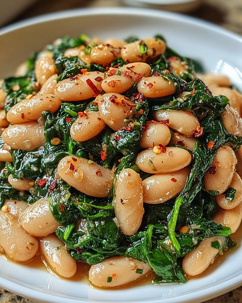 Spinach and White Beans 1
