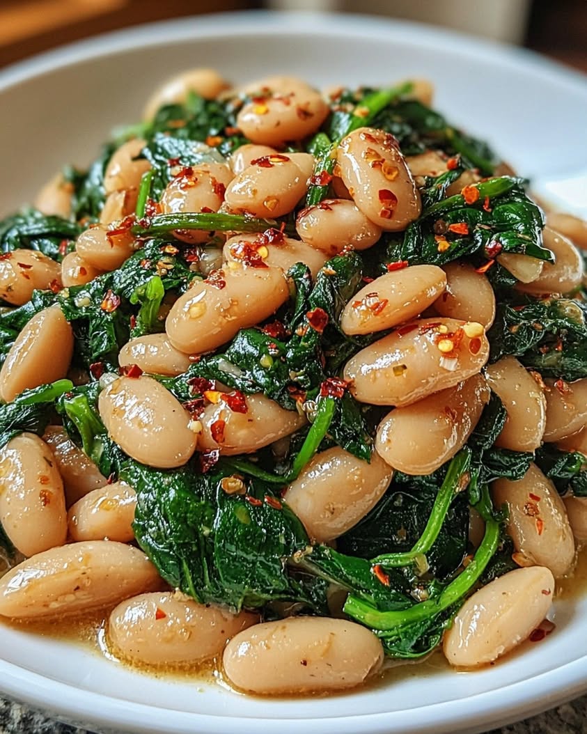 Spinach and White Beans