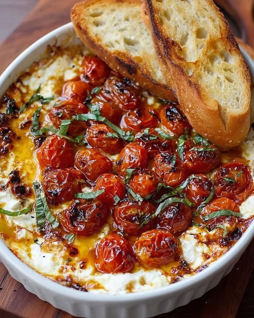 Three Cheese Tomato Bruschetta Dip