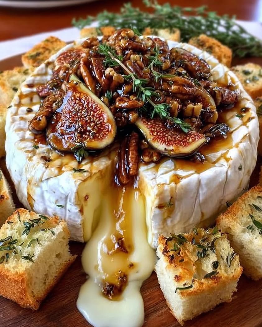 Warm Baked Brie with Figs and Pecans: The Perfect Easy Holiday Appetizer