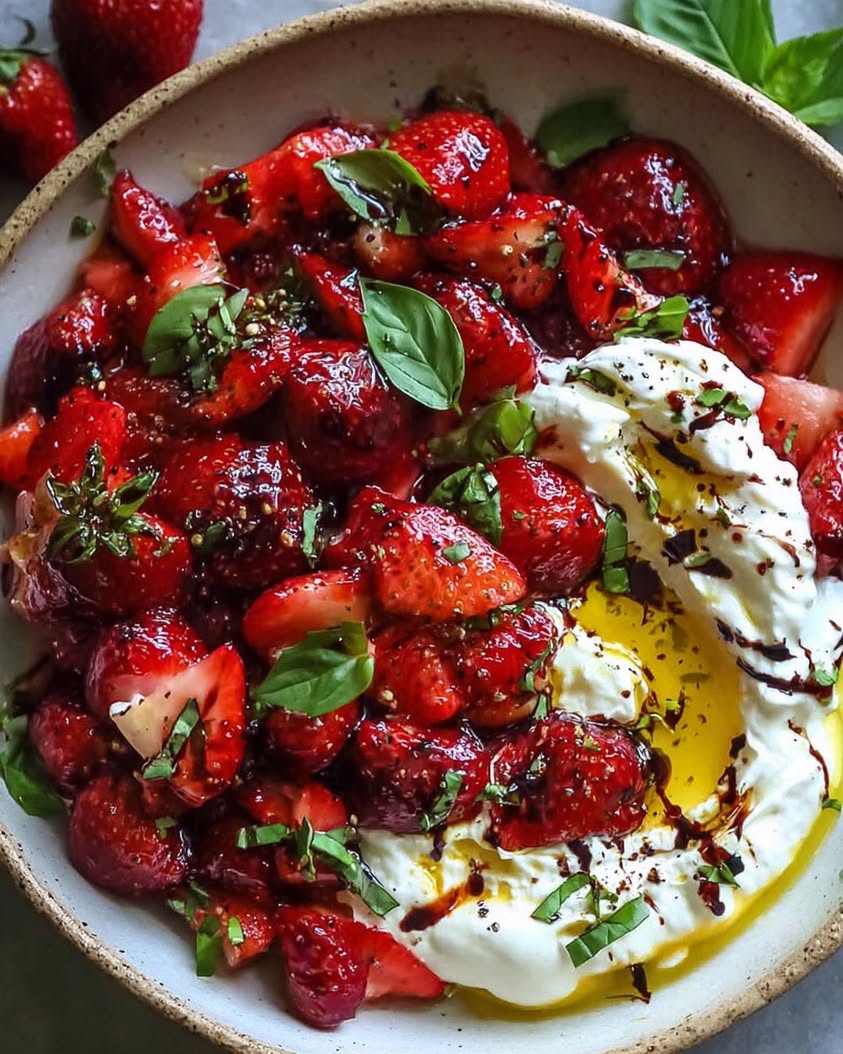 Whipped Feta with Roasted Strawberries