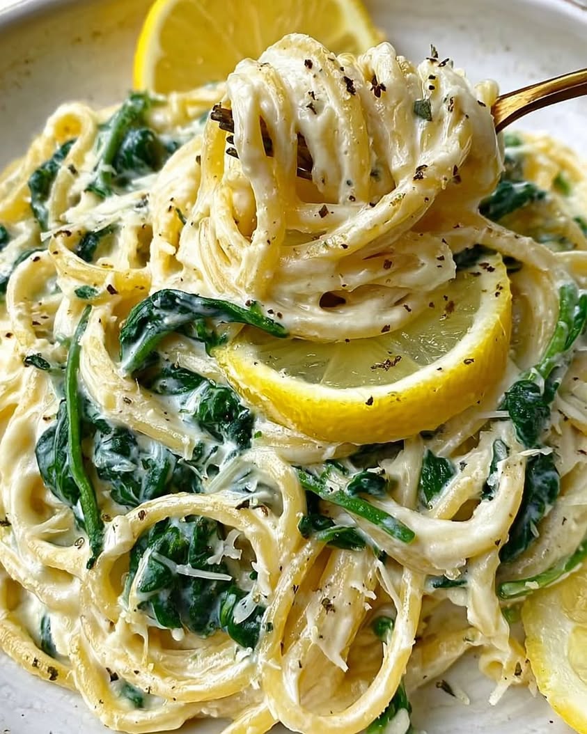 Zesty Lemon Ricotta and Spinach Pasta 2