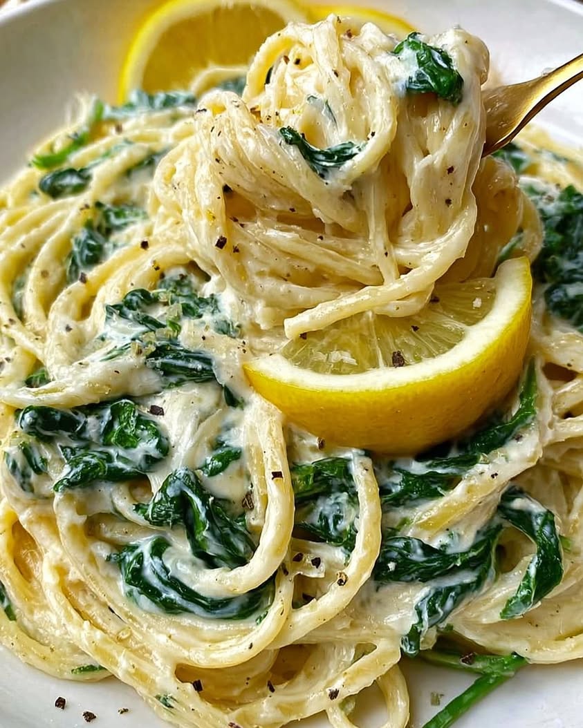 Zesty Lemon Ricotta and Spinach Pasta 3