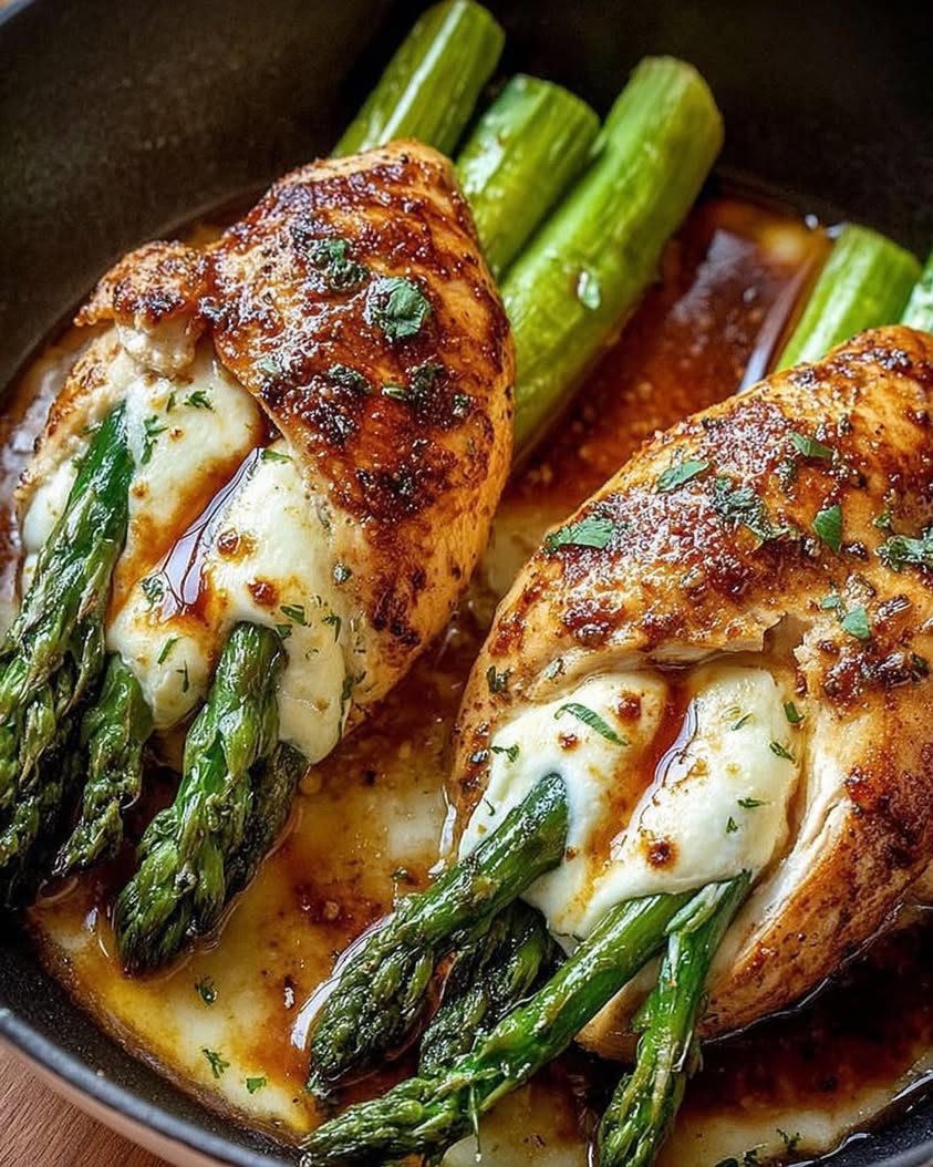 Asparagus Stuffed Chicken Fillet