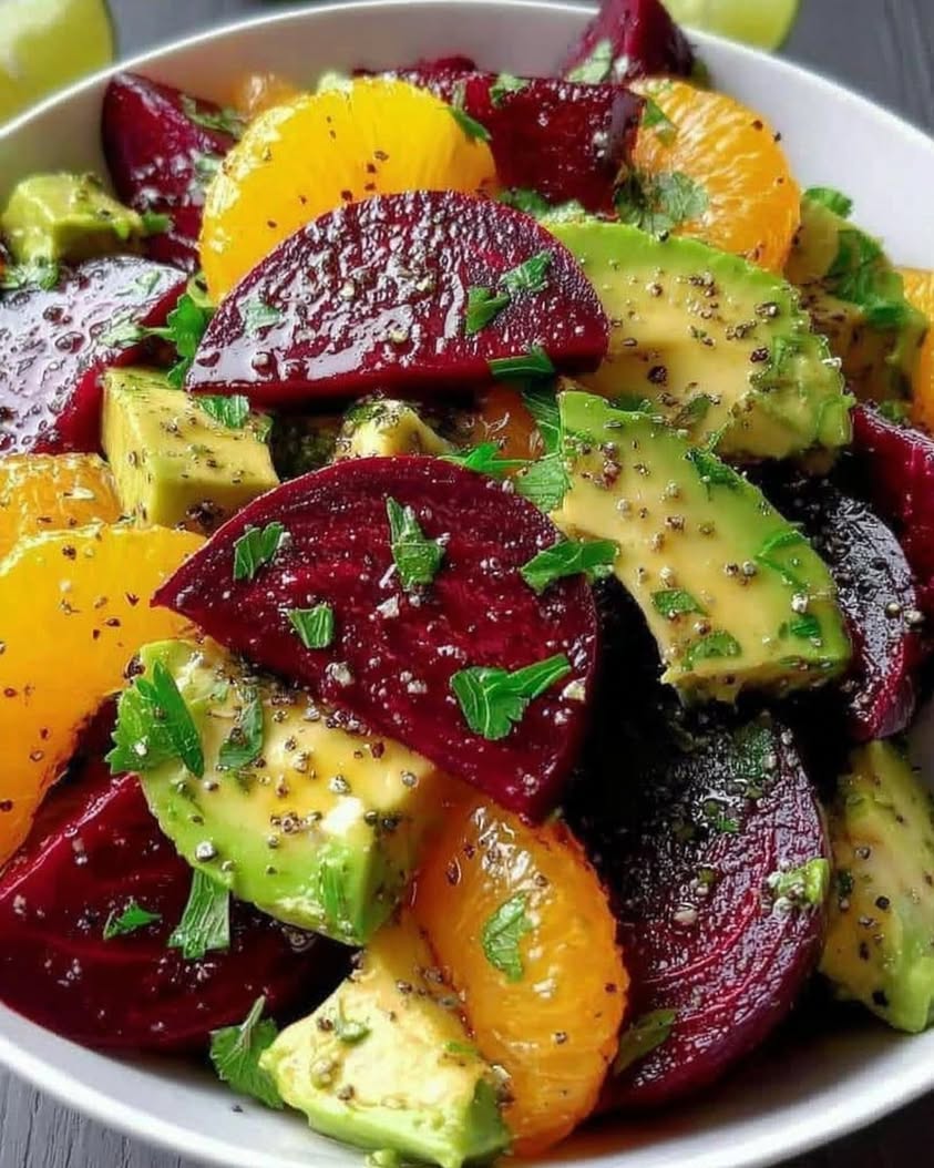 Citrus Beet Avocado Glow Salad