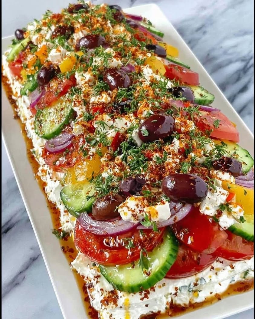 The Ultimate Greek Feta Board with Hot Honey and Crispy Onions