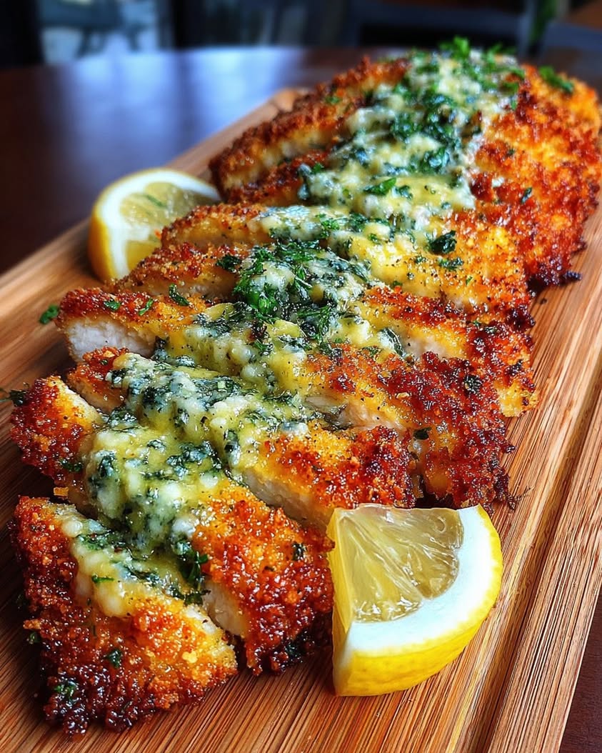 Crispy Baked Hot Honey Lemon Feta Chicken Cutlets with Herb Crust Recipe 6 Crispy Baked Hot Honey Lemon Feta Chicken Cutlets with Herb Crust 1