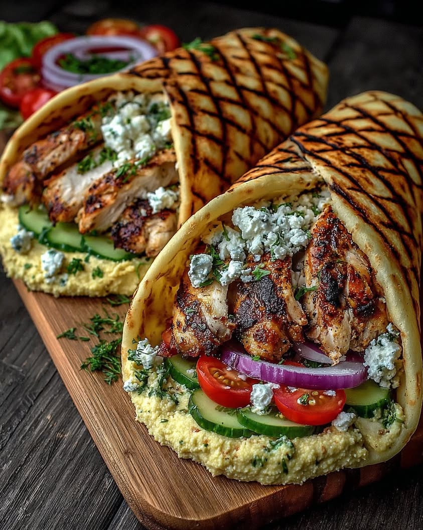 The Ultimate Greek Chicken Wrap with Hummus Recipe for Easy Weeknight Dinners 10 Greek Chicken Wraps with Hummus