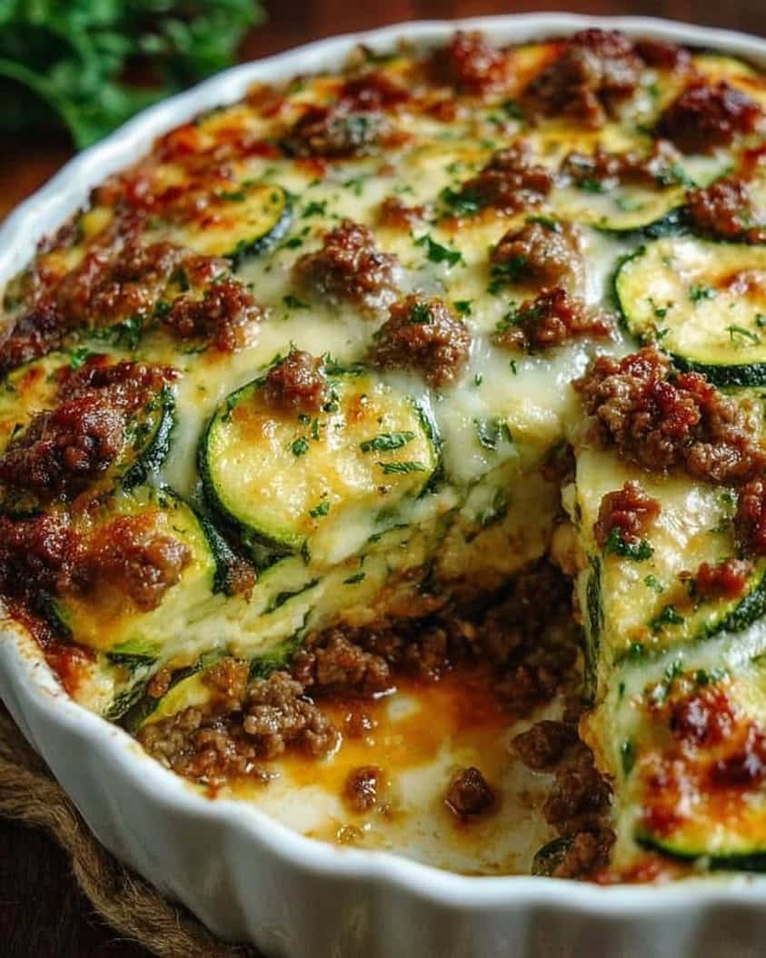 The Ultimate Low Carb Ground Beef and Zucchini Casserole Recipe 2 Ground Beef Zucchini Bake Low Carb