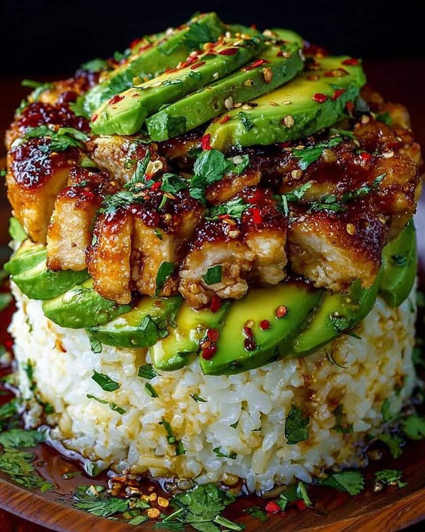 Honey Lime Chicken & Avocado Rice Stack: A Fresh, Zesty One-Pan Dinner 8 Honey Lime Chicken Avocado Rice Stack