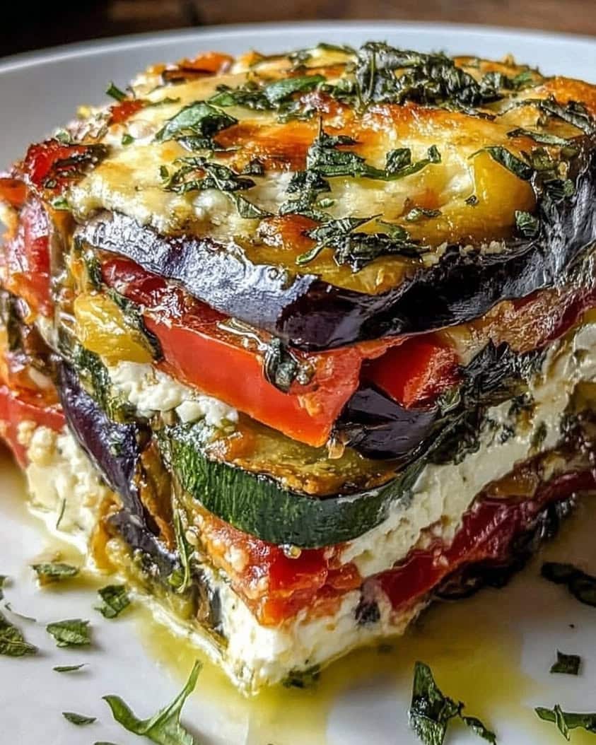 The Ultimate Layered Mediterranean Vegetable Lasagna with Creamy Ricotta Recipe 7 Layered Mediterranean Vegetable Lasagna with Creamy Ricotta