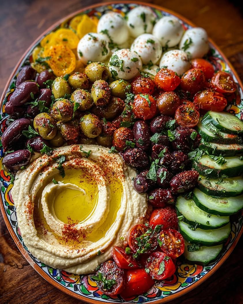 The Ultimate Mediterranean Mezze Platter with Hummus, Olives, and Burrata 5 Mediterranean Mezze Platter with Hummus Olives Burrata