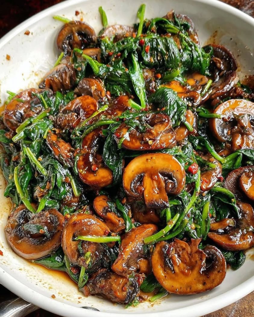 The Ultimate Sautéed Garlic Spinach and Mushrooms Recipe in 15 Minutes 5 Sauteed Garlic Spinach and Mushrooms