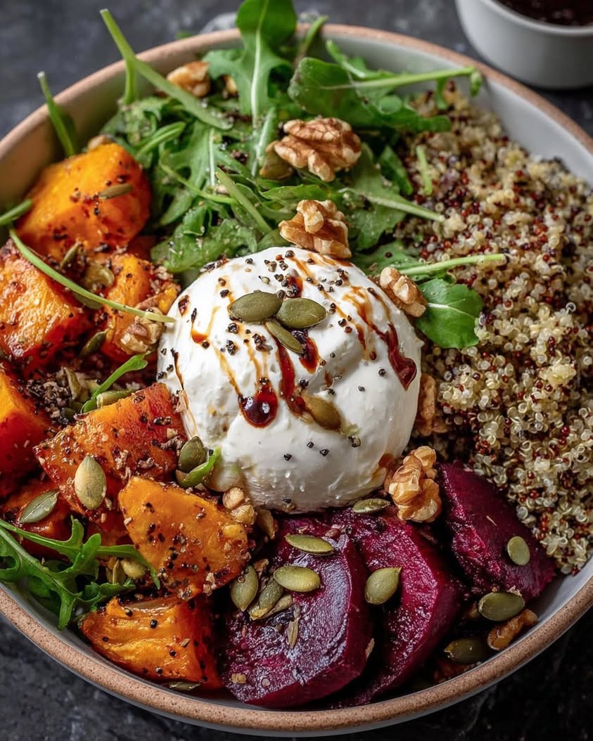 10 Irresistible Sweet Potato, Beet & Burrata Grain Bowl Recipes 4 Sweet Potato Beet Burrata Grain Bowl