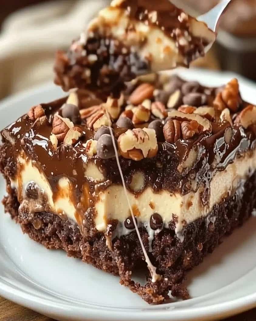Easy Chocolate Pecan Ooey Gooey Butter Cake Recipe