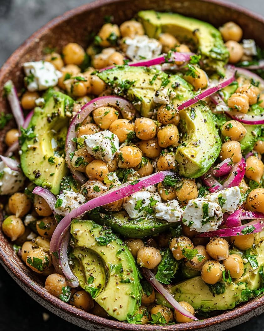 Chickpea Feta Avocado Salad: A Fresh, Protein-Packed Recipe