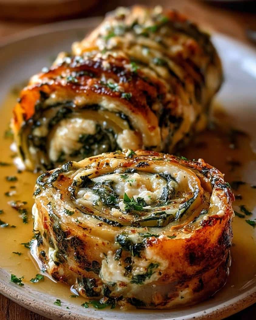 Golden Zucchini Sweet Potato Rosti Lasagna Roll-Ups Recipe 9 Golden Zucchini Sweet Potato Rosti Lasagna Roll Ups with Spinach Feta Ricotta Garlic Herb Butter