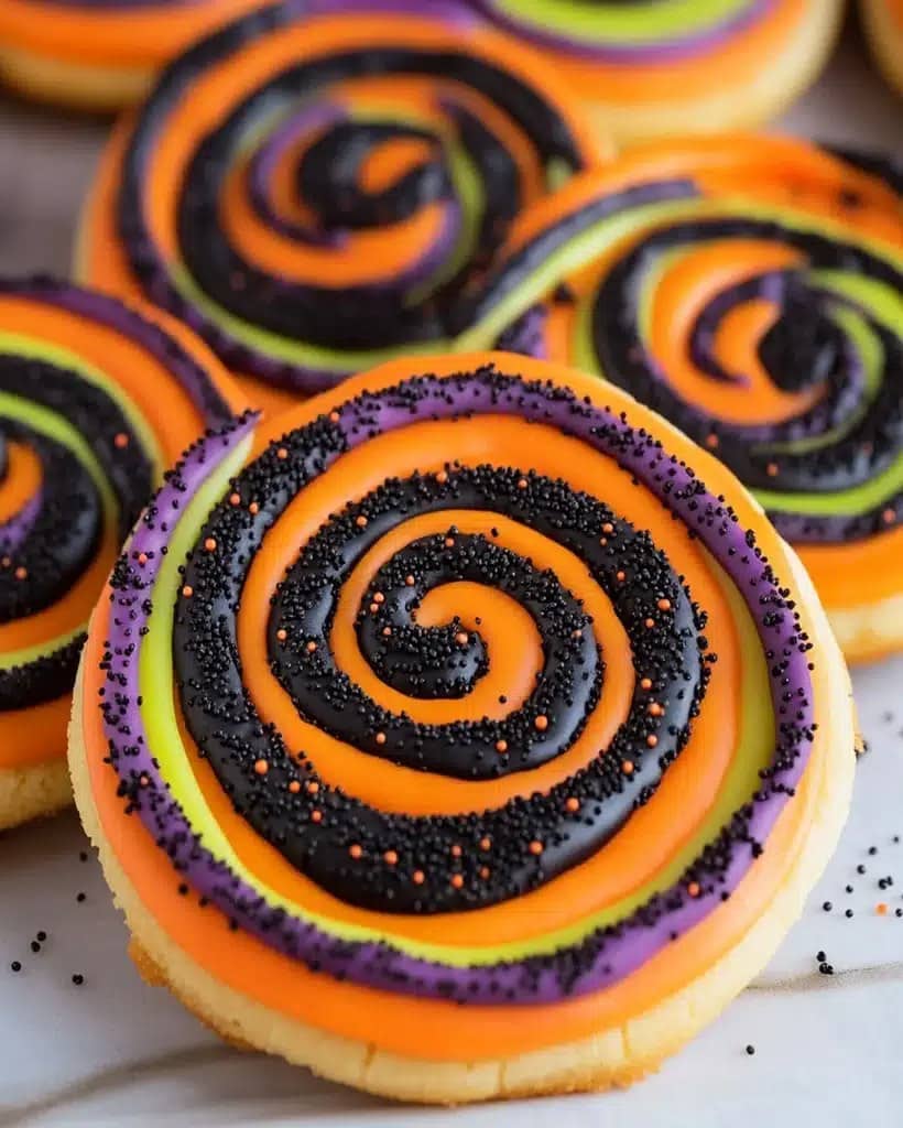 Halloween Swirl Sugar Cookies