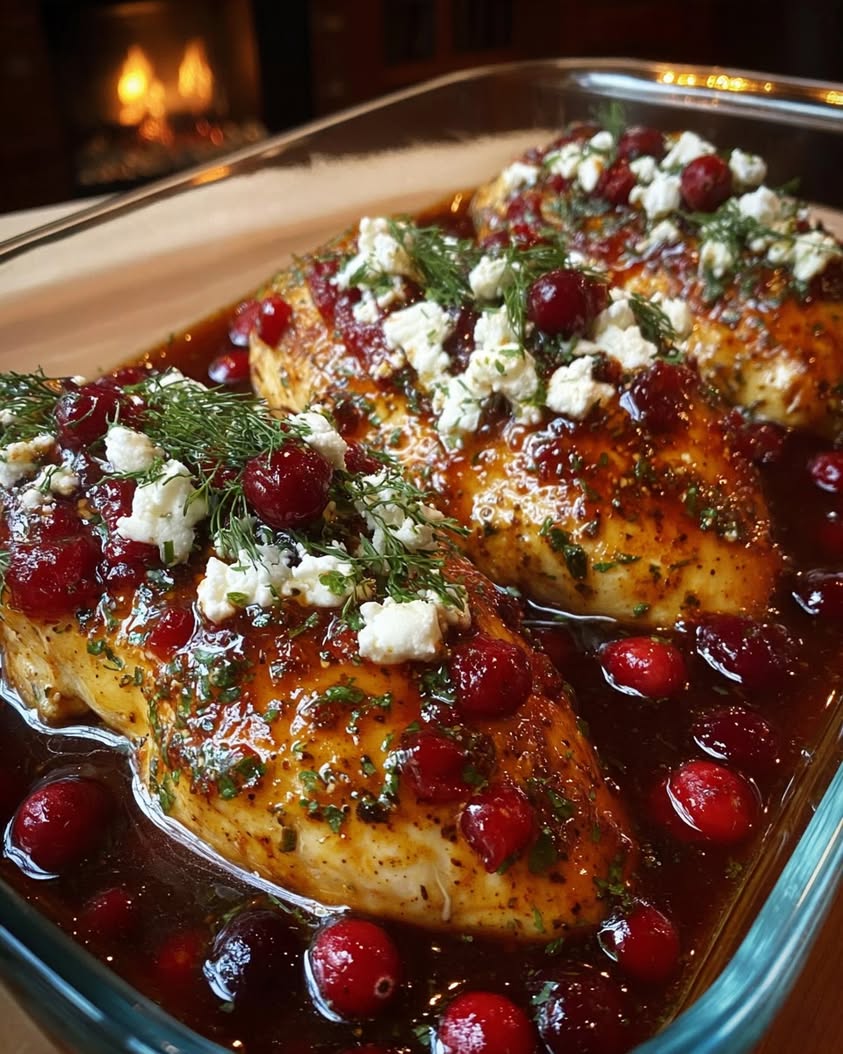 Honey Cranberry Chicken Bake with Feta: Easy Weeknight Dinner 9 Honey Cranberry Chicken Bake with Feta Cheese 1