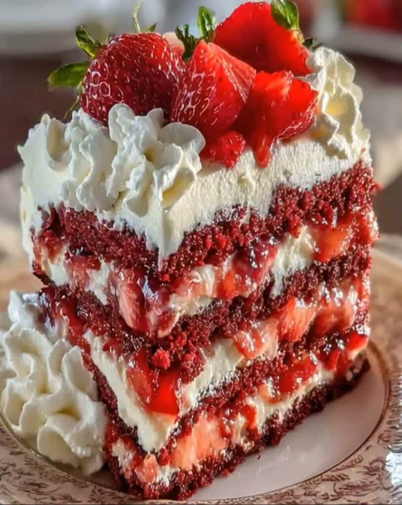 Indulge in the ultimate dessert experience with this decadent Strawberry Earthquake Cake recipe The combination of rich