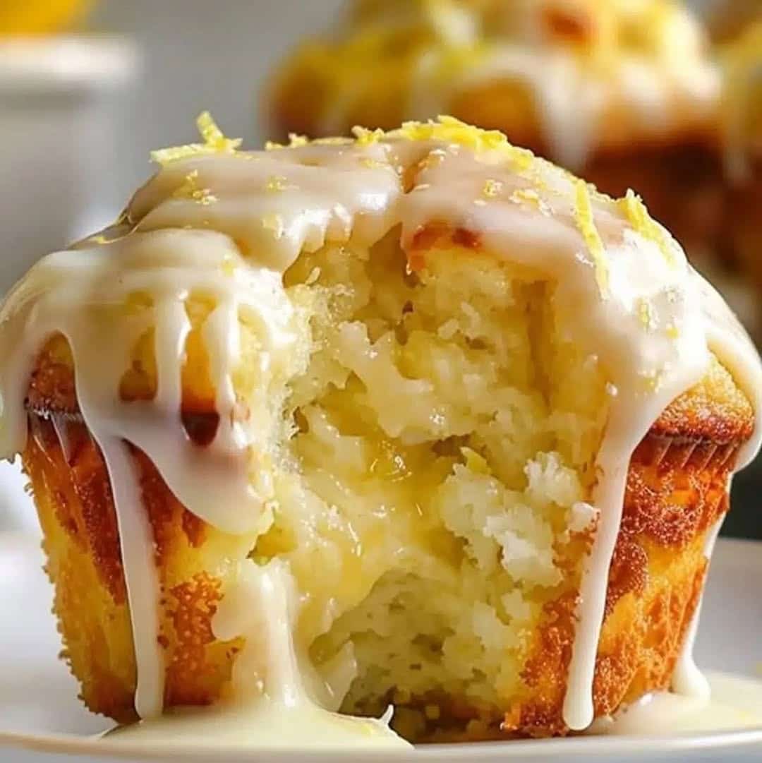 Luscious Lemon Cream Cheese Muffins 😋🍋🧁