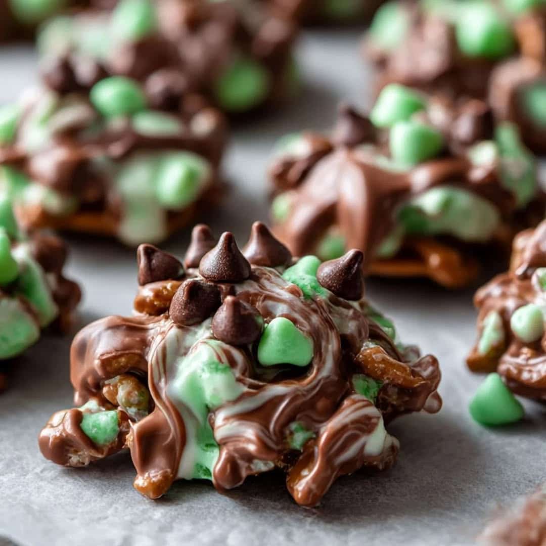 Mint Chocolate Chip Clusters: Easy Holiday Dessert Idea