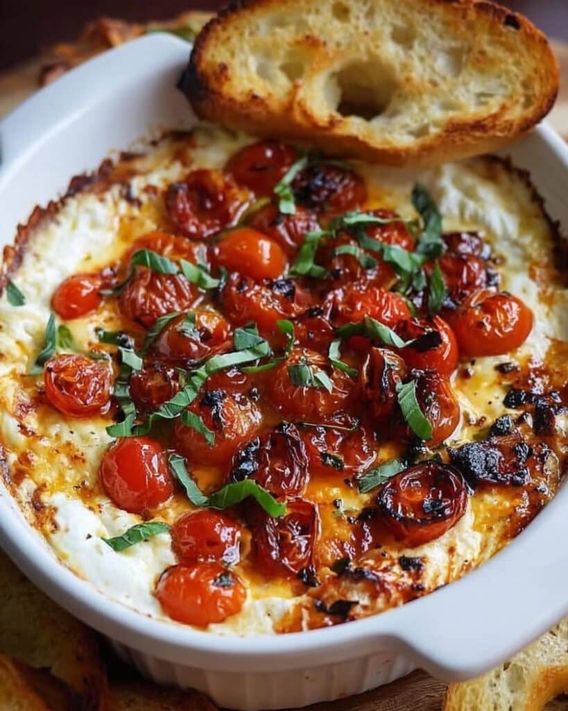 Three Cheese Tomato Bruschetta Dip 1