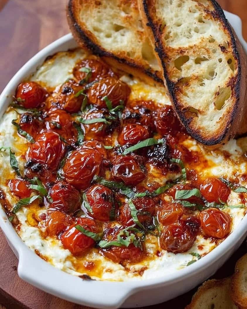 Three-Cheese Tomato Bruschetta Dip: The Ultimate Party Appetizer 6 Three Cheese Tomato Bruschetta Dip