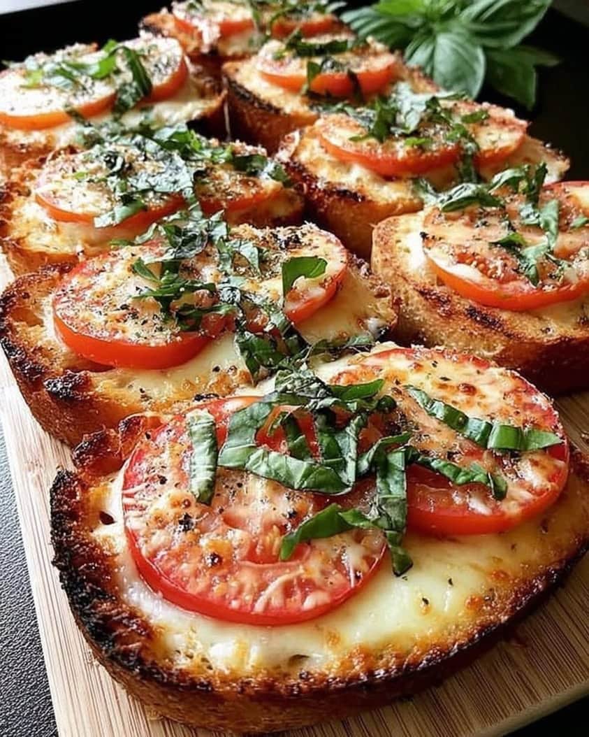Tomato Basil Garlic Bread