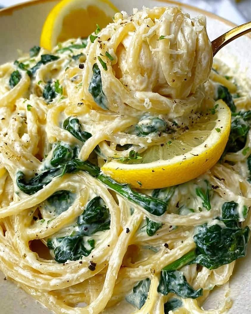 Zesty Lemon Ricotta and Spinach Pasta 2